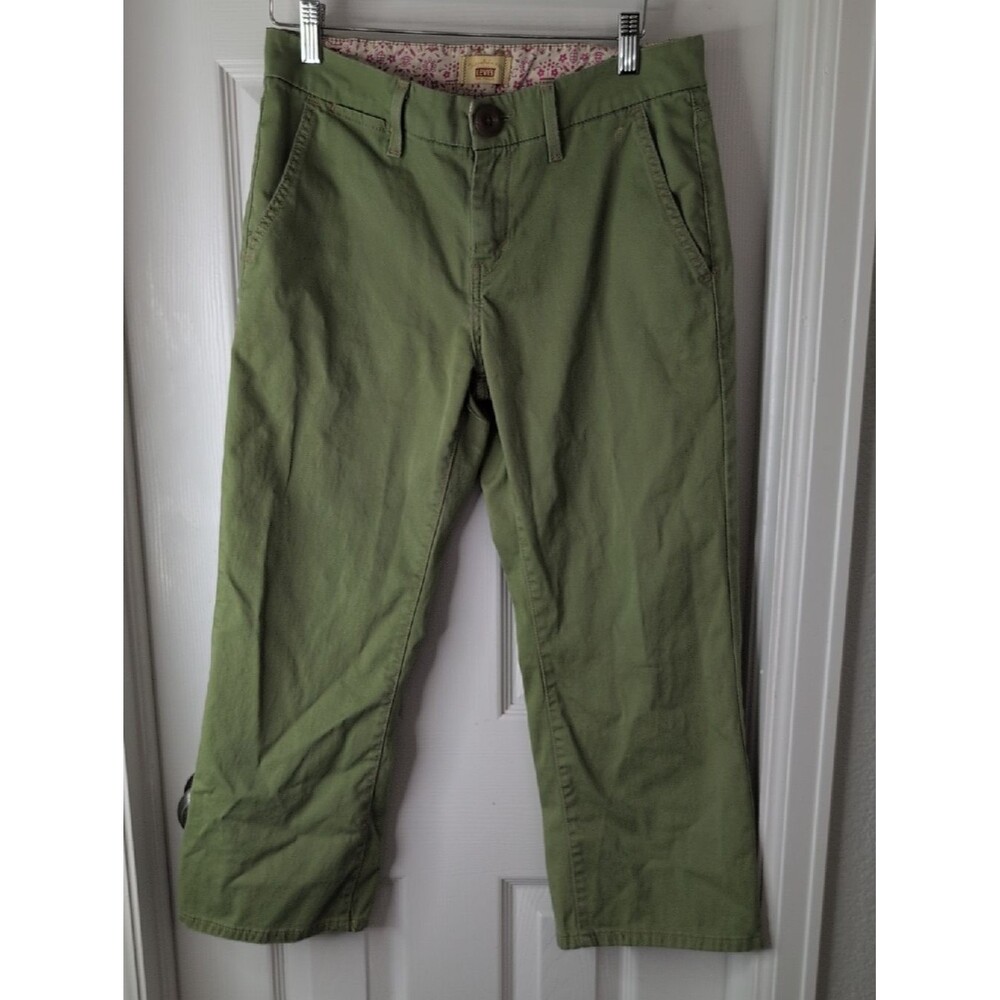 Levi's Y2K Tab Twills Women's Olive Chino Pants Size 4